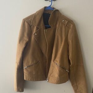a.n.a Women's Brown Leather Jacket